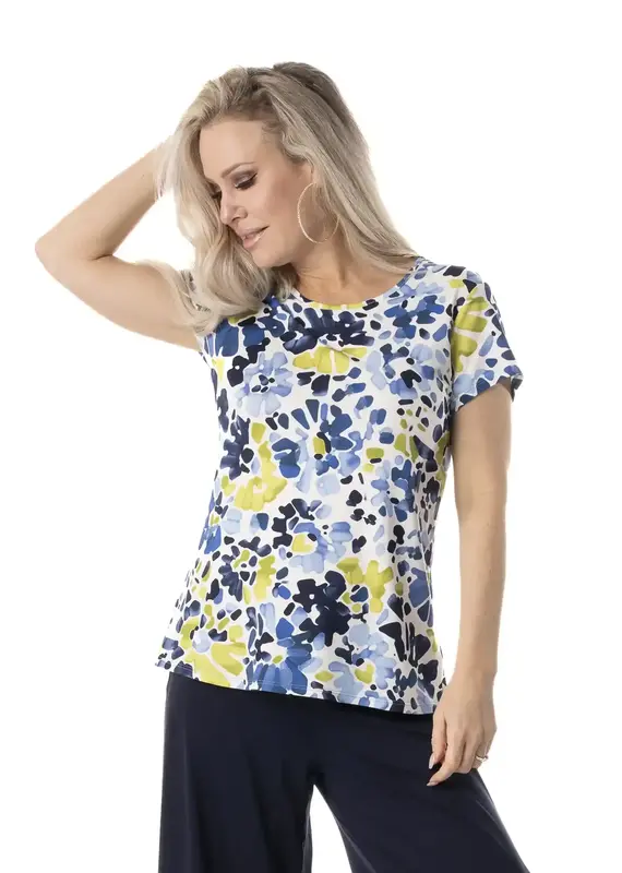 Pure Essence Cap Sleeve Leaf Tee