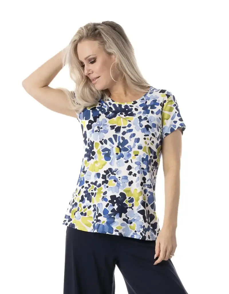Pure Essence Cap Sleeve Leaf Tee