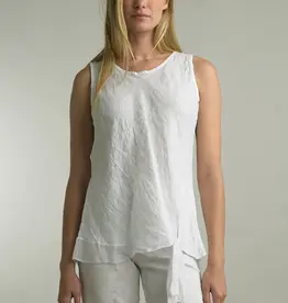 Tempo Paris Bias Linen Top