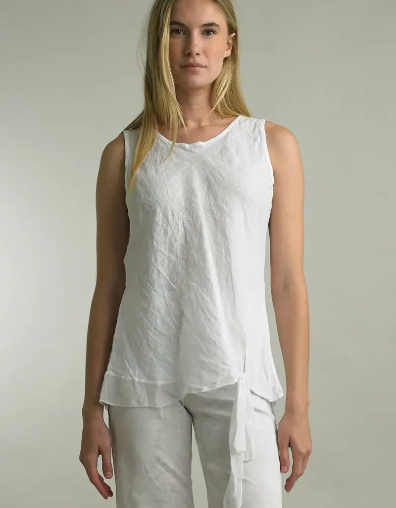 Tempo Paris Bias Linen Top