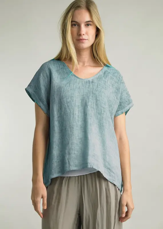 Tempo Paris Basic Linen Top