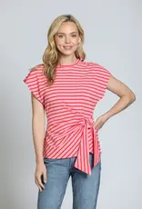 APNY Striped Cinched Waist Tee