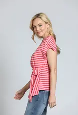 APNY Striped Cinched Waist Tee