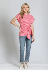 APNY Striped Cinched Waist Tee