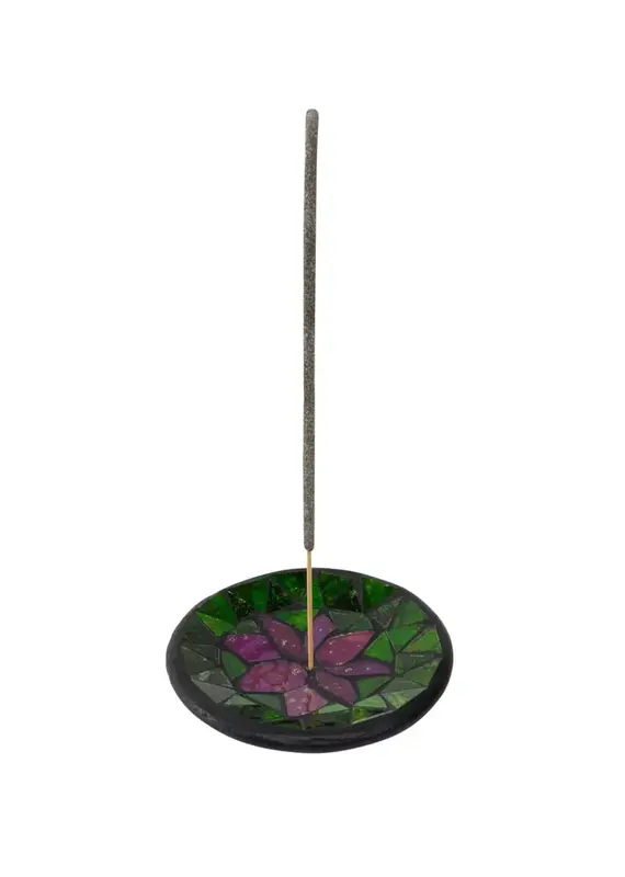 Benjamin International Glass Lotus Incense Burner