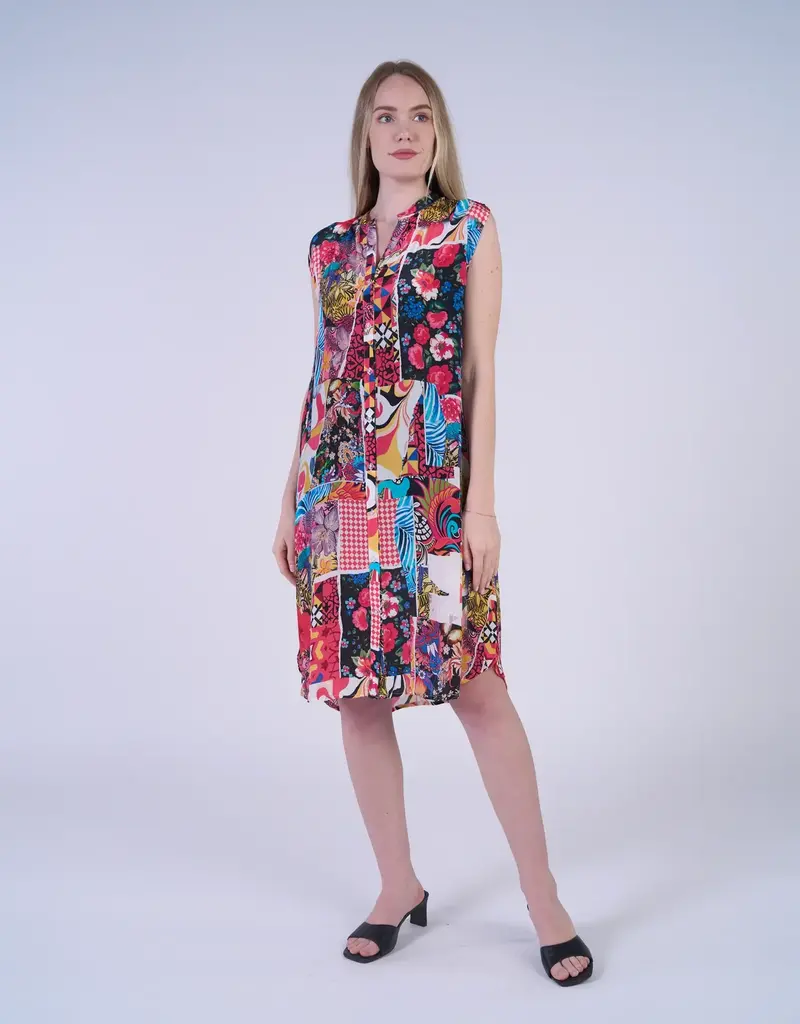 Shana Apparel Button-Down Sleeveless Dress