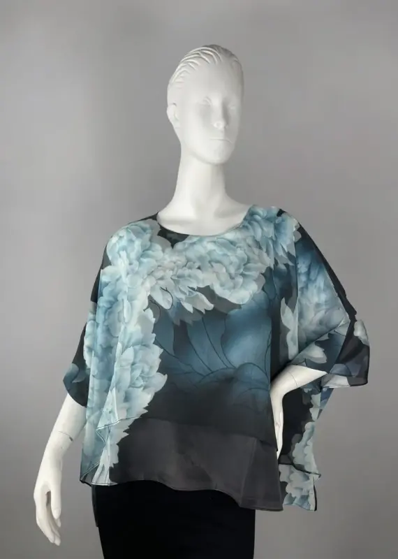 Cocoon House Silk Overlay Top