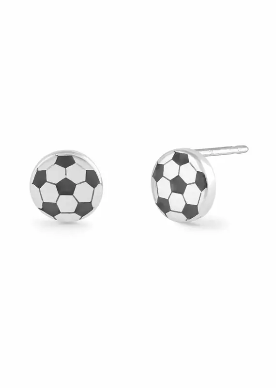 Boma Soccer Ball Stud Earrings