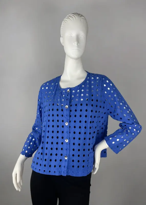 Fenini Eyelet Cardigan