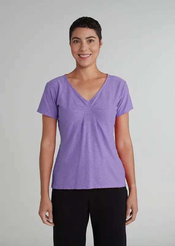 Cut Loose Short Sleeve Tuck Front Tee