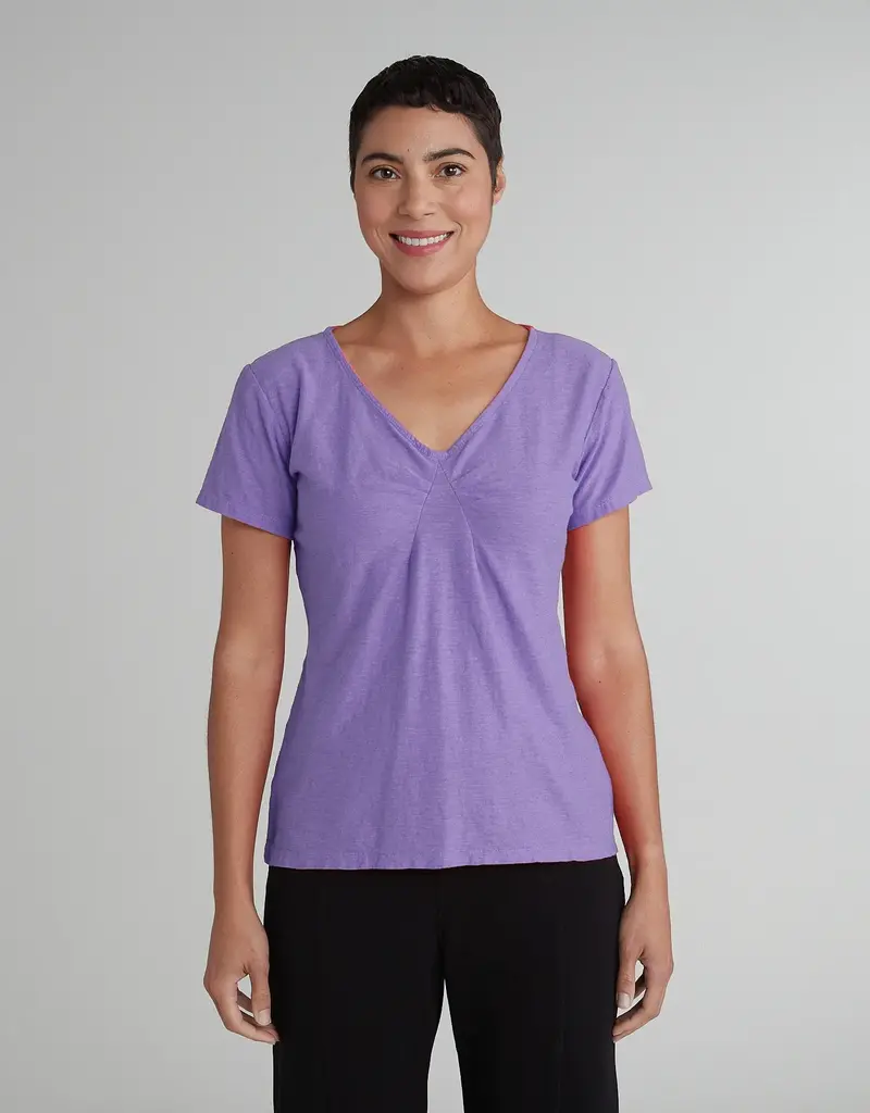 Cut Loose Short Sleeve Tuck Front Tee