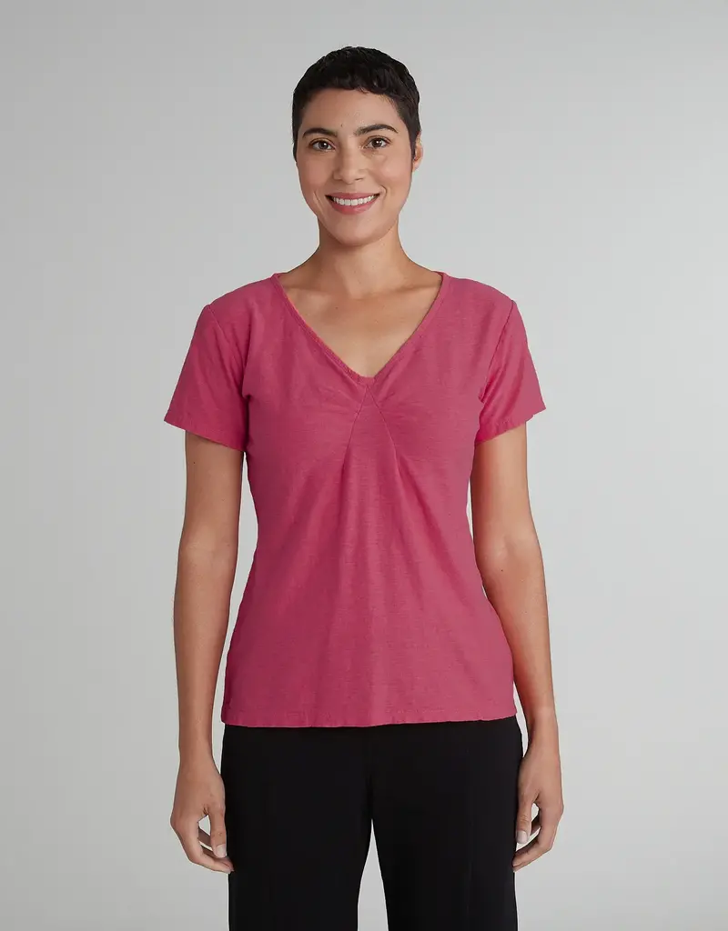 Cut Loose Short Sleeve Tuck Front Tee