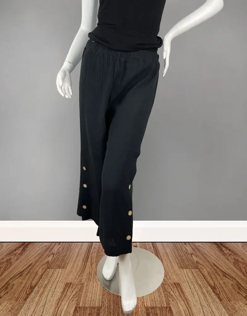 Toofan Button Detail Capri Pants