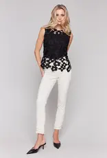 Charlie B Floral Crochet Sleeveless Top