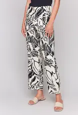 Charlie B Printed Linen Blend Cropped Pants