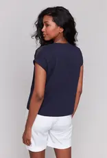 Charlie B Lace Shoulder Trim Tee