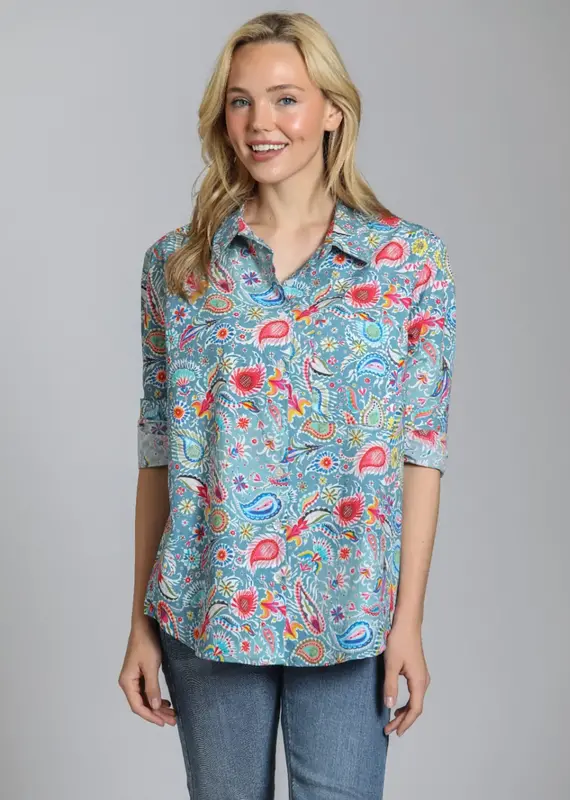 APNY Boyfriend Button-Up Shirt