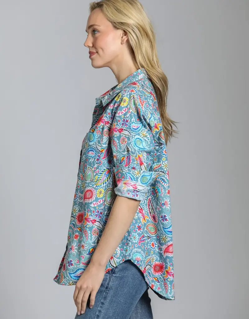 APNY Boyfriend Button-Up Shirt