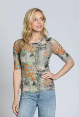 APNY Mesh Print Top