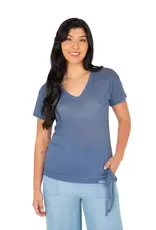 M Made In Italy Side Tie Tee