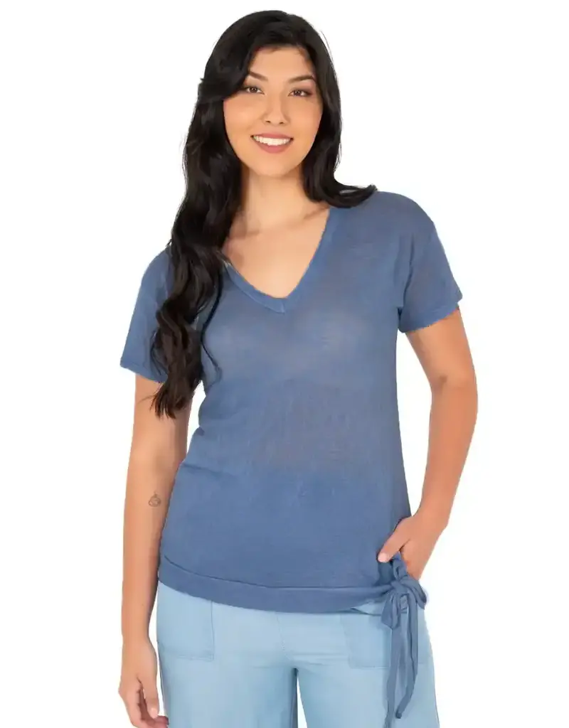 M Made In Italy Side Tie Tee