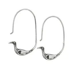 Tiger Mountain Elegant Birds Sterling Silver Dangle Earrings