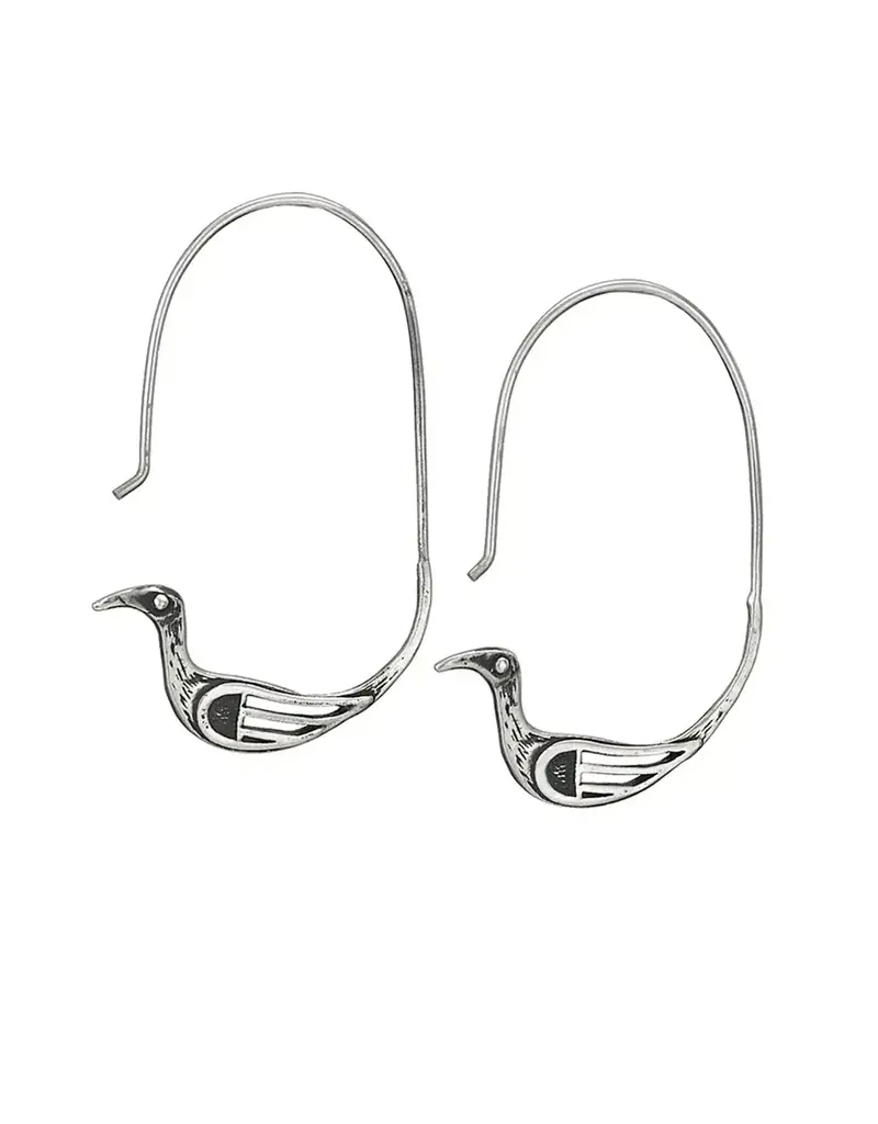 Tiger Mountain Elegant Birds Sterling Silver Dangle Earrings