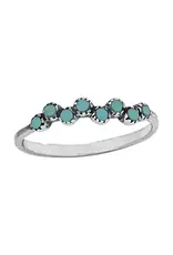 Tiger Mountain Fairy Tears Turquoise Sterling Silver Ring