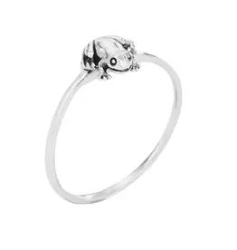 Tiger Mountain Ribbit Sterling Silver Frog Ring