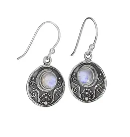 Tiger Mountain Moon Shadow Sterling Silver Earrings