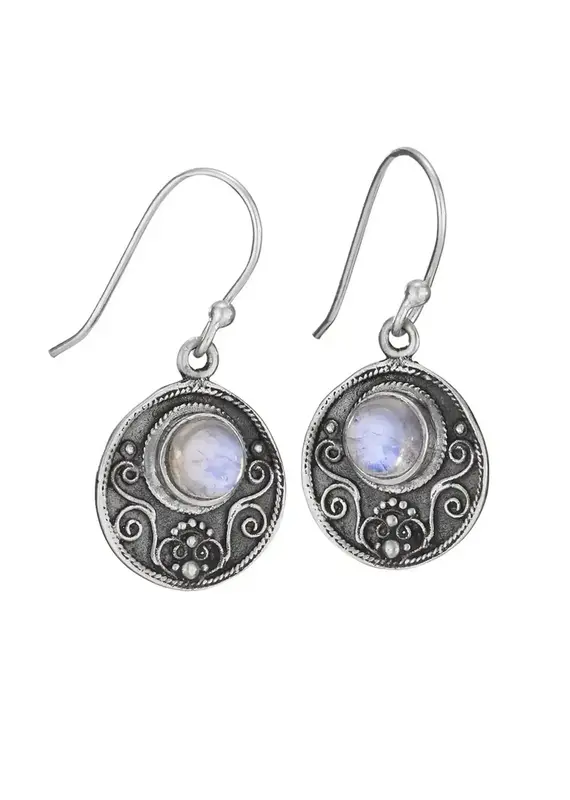 Tiger Mountain Moon Shadow Sterling Silver Earrings
