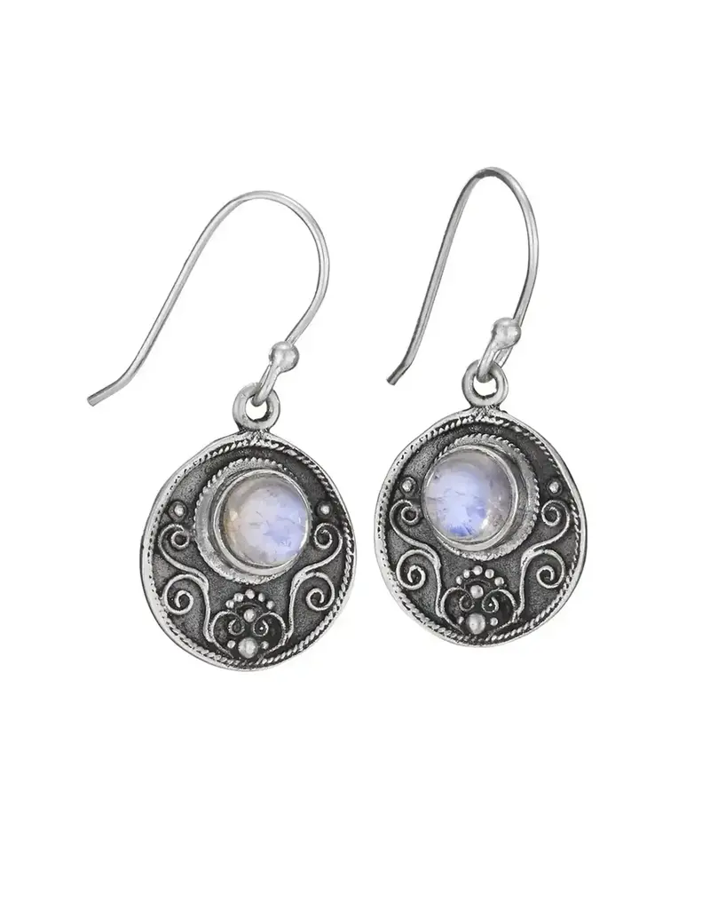 Tiger Mountain Moon Shadow Sterling Silver Earrings