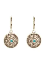 Baked Beads Decorative Crystal Earrings