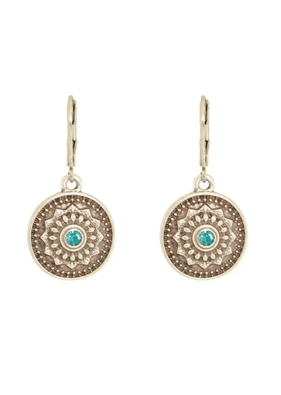 Baked Beads Decorative Crystal Earrings