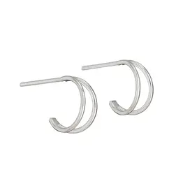Tiger Mountain Small Double Hoop Post Earrings