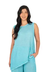 M Made In Italy Asymmetrical Sleeveless Top
