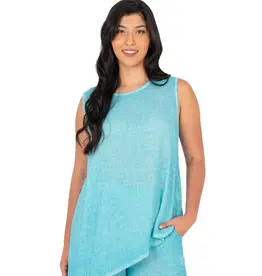 M Made In Italy Asymmetrical Sleeveless Top