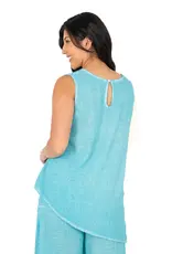 M Made In Italy Asymmetrical Sleeveless Top