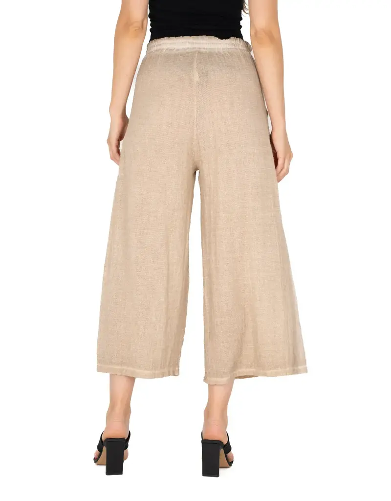 M Made In Italy Wide Leg Capri Pants