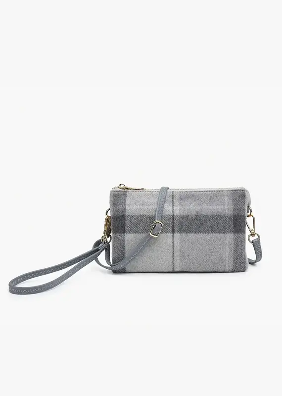 Jen & Co. Riley Plaid Crossbody Wristlet