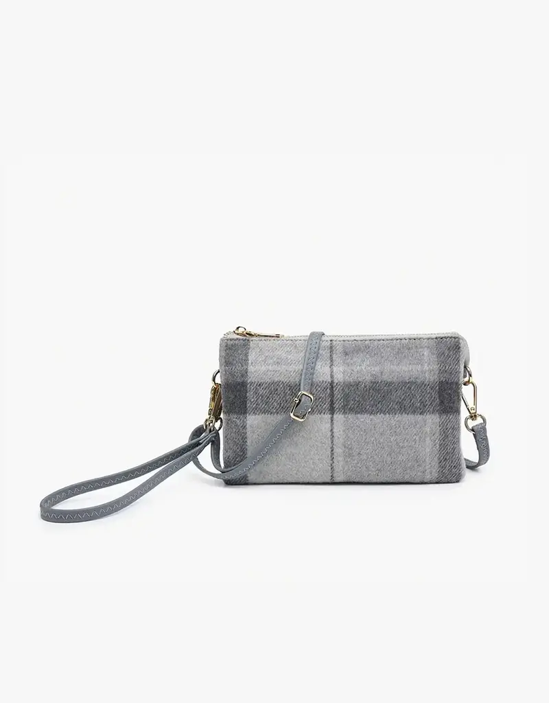 Jen & Co. Riley Plaid Crossbody Wristlet