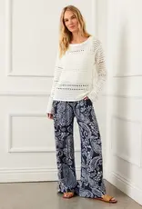 Karen Kane Boatneck Crochet Sweater