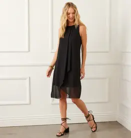 Karen Kane Sleeveless Draped Crossover Dress