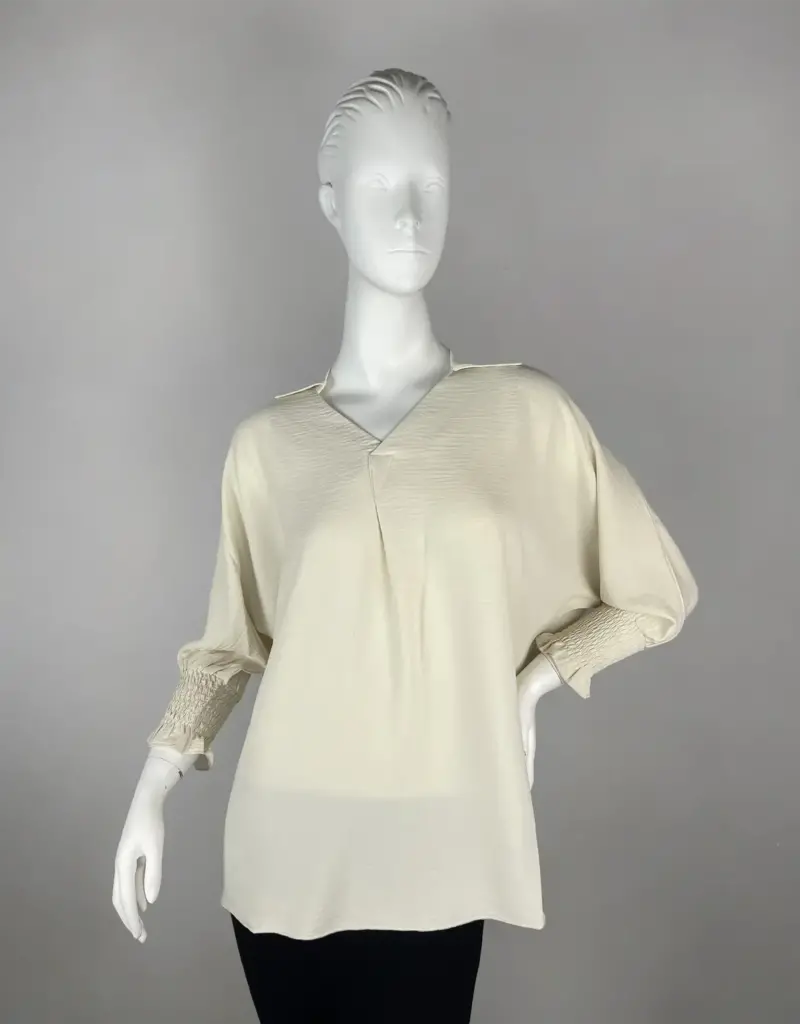 Tango Mango V-Neck Ruffle Sleeve Top