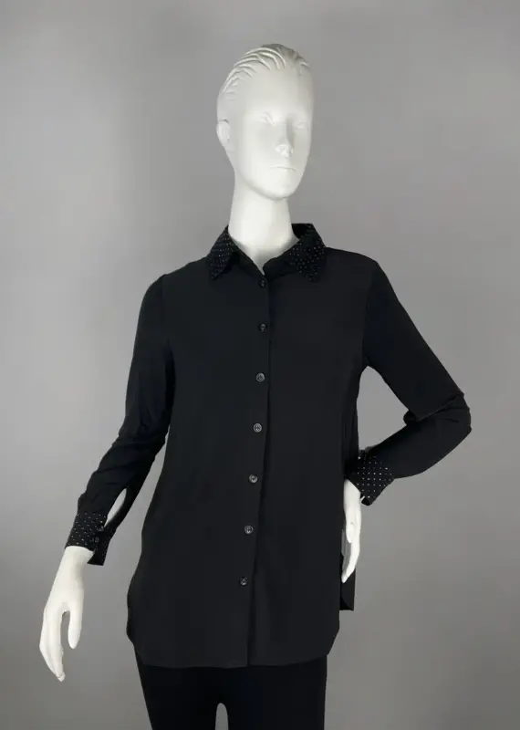 Tango Mango Studded Button-Up Top
