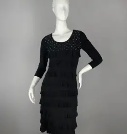 Tango Mango Rhinestone Cha Cha Ruffle Dress
