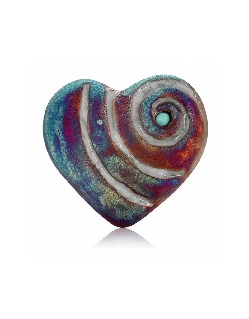 Raku Pottery Works Mini Raku Heart