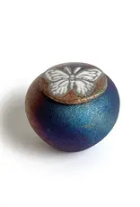 Raku Pottery Works Mini Silhouette Dreamcatcher Jar