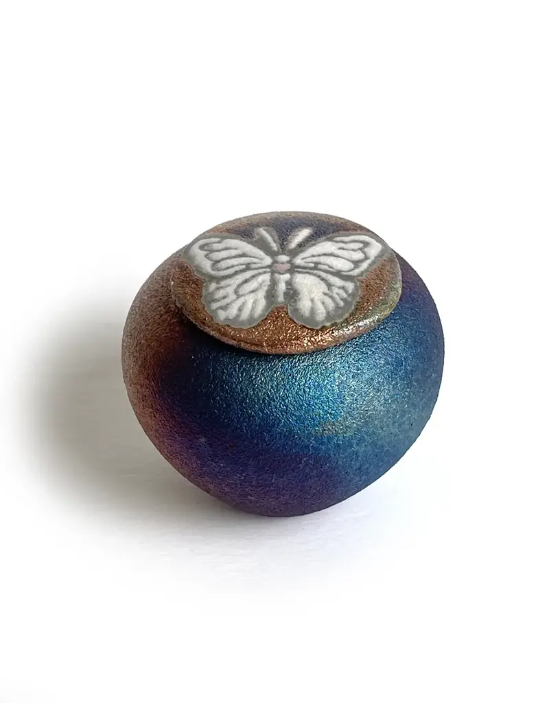 Raku Pottery Works Mini Silhouette Dreamcatcher Jar