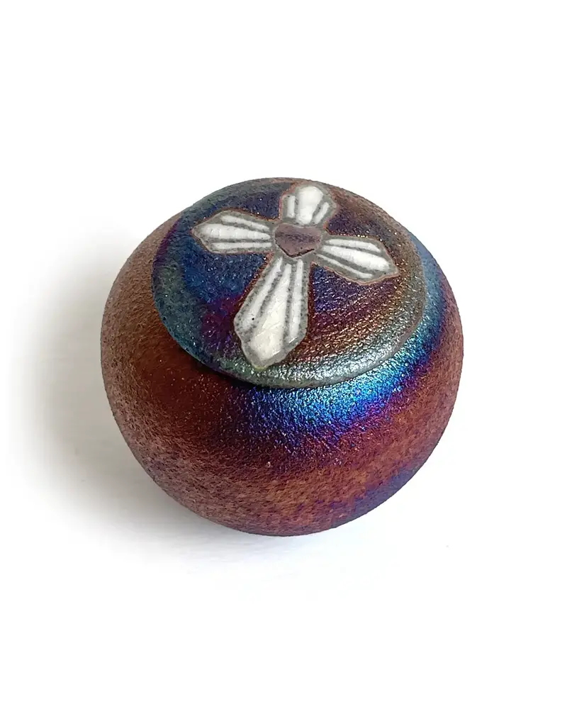 Raku Pottery Works Mini Silhouette Dreamcatcher Jar